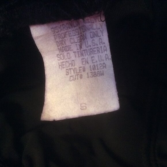 Vintage Black Velvet High Waist Boho Glam Wide Flared Leg Festive Pants Small - Picture 3 of 3